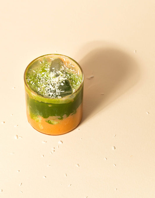 Carrot Coconut Matcha Latte